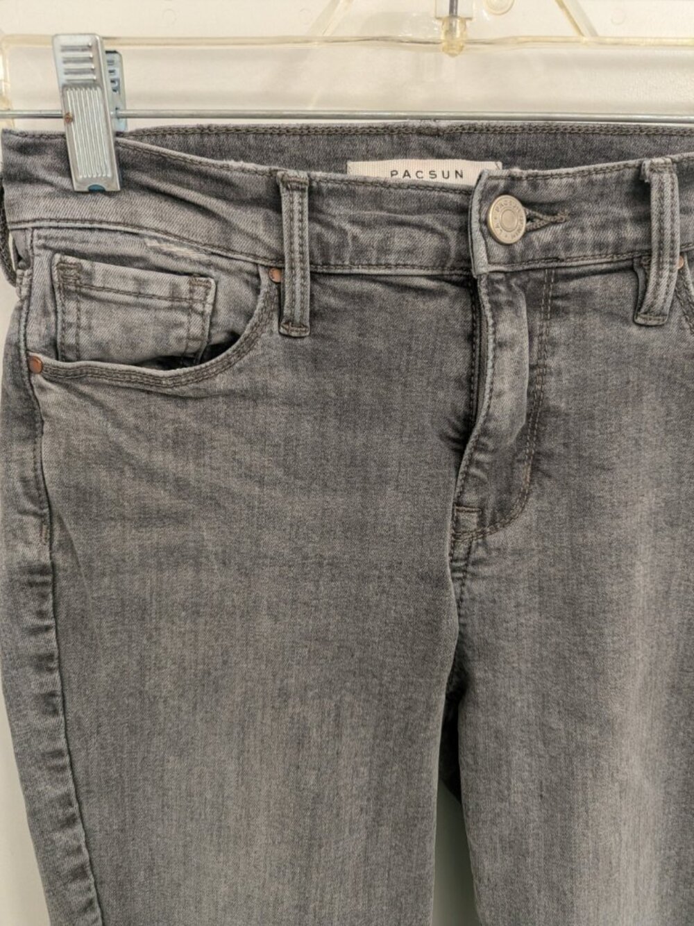 Gray High Rise Skinny Jeggings Jeans PacSun Size 24 Waist - Picture 4 of 8